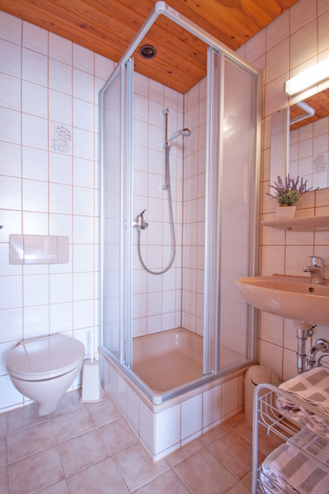 Haus 1 Wohnung B Dusche